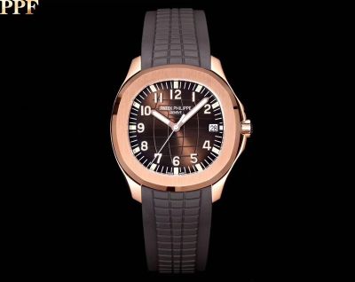 PPF Factory Patek Philippe Replica Watch Aquanaut  Rose Gold Brown Dial Watch 40mm